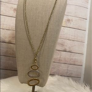 Loft long silver/gold necklace